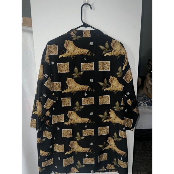 woman's New Gear Plus shirt top plus size 2X lion print short sleeve - Picture 6 of 6